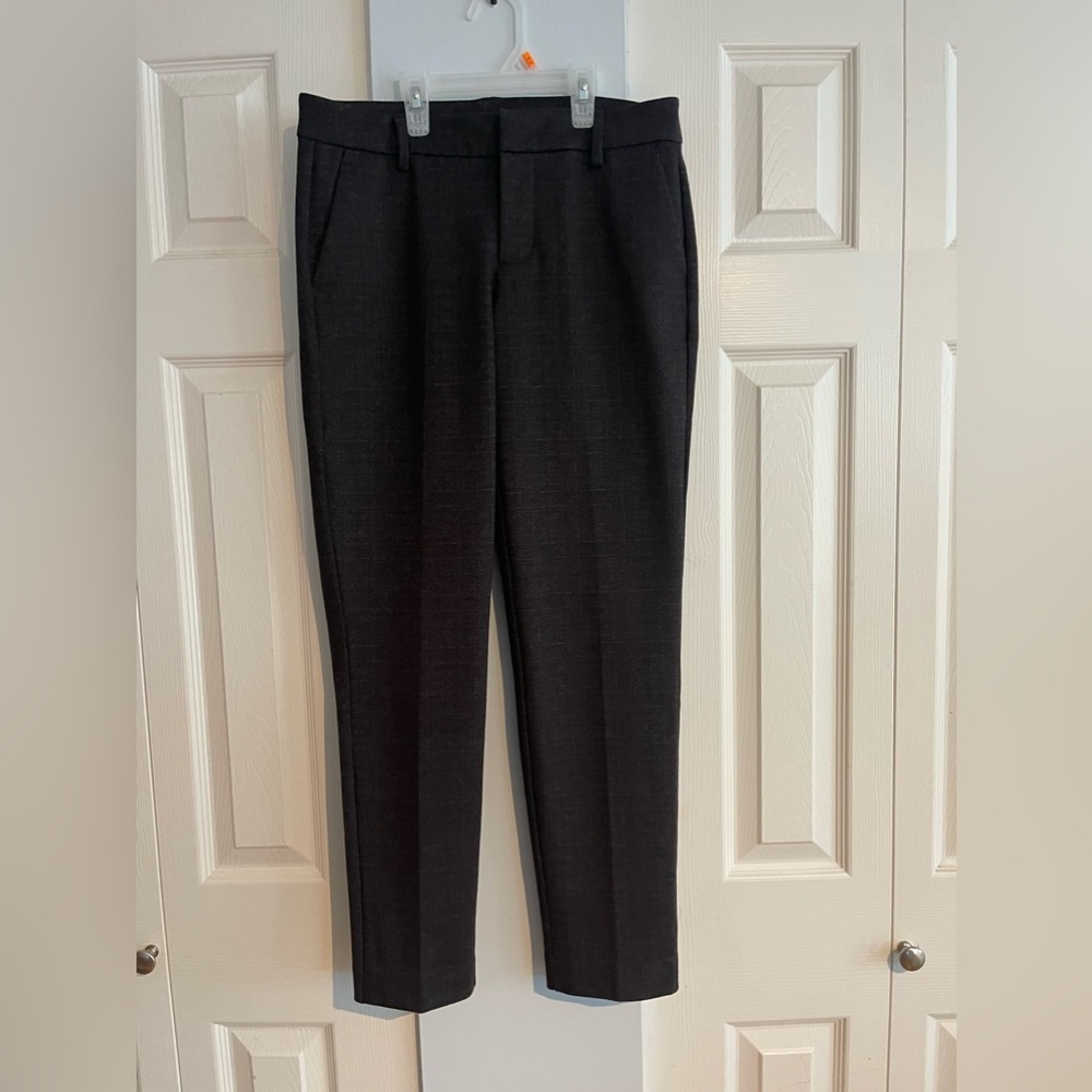 Dress pants with a very light plaid pattern